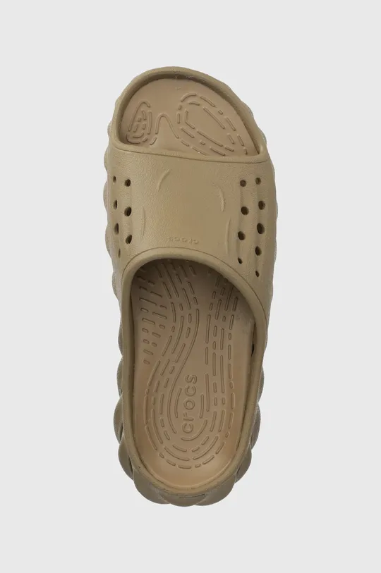 brown Crocs sliders Echo Slide