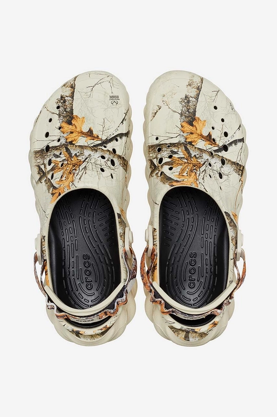 beige Crocs sliders Echo Clog Realtree Edge