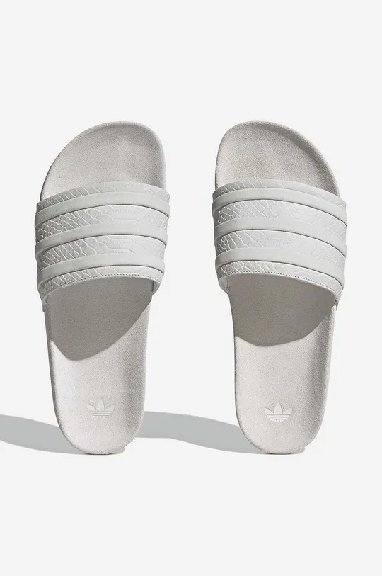 šedá Kožené pantofle adidas Originals Adilette
