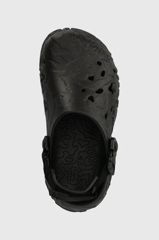 black Crocs sliders