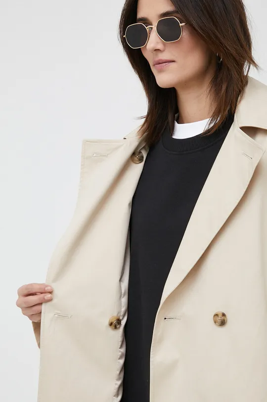 Βαμβακερό παλτό Calvin Klein