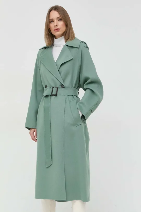 zelená Vlnený kabát Weekend Max Mara