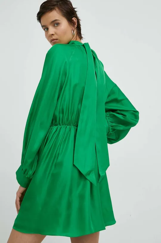 zielony Samsoe Samsoe sukienka jedwabna