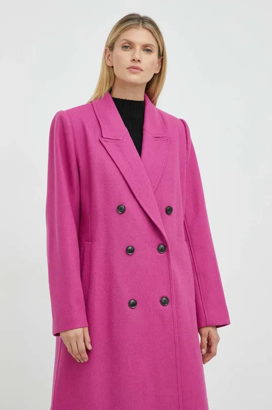 ružová Vlnený kabát Gestuz