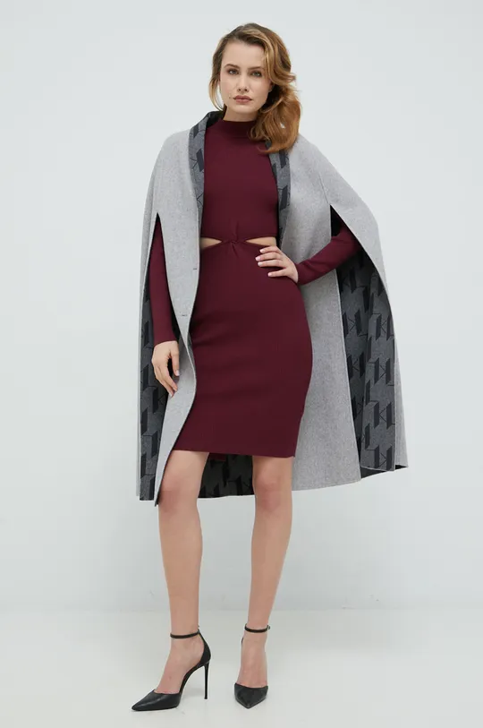 Μάλλινο παλτό διπλής όψης Karl Lagerfeld  70% Μαλλί, 30% Νάιλον