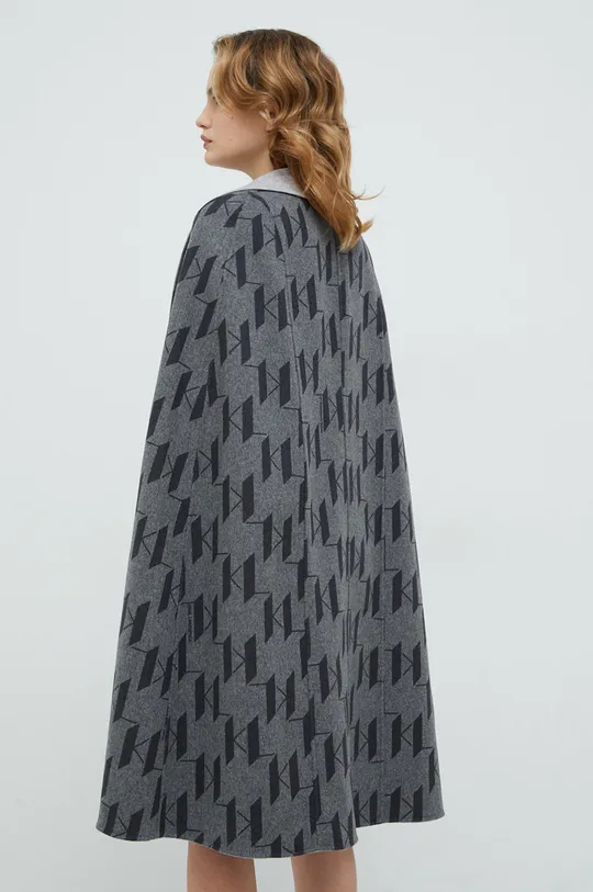 Μάλλινο παλτό διπλής όψης Karl Lagerfeld Γυναικεία