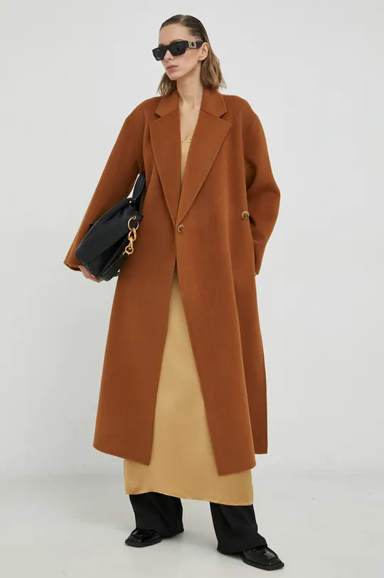 Шерстяное пальто By Malene Birger Ayvian коричневый