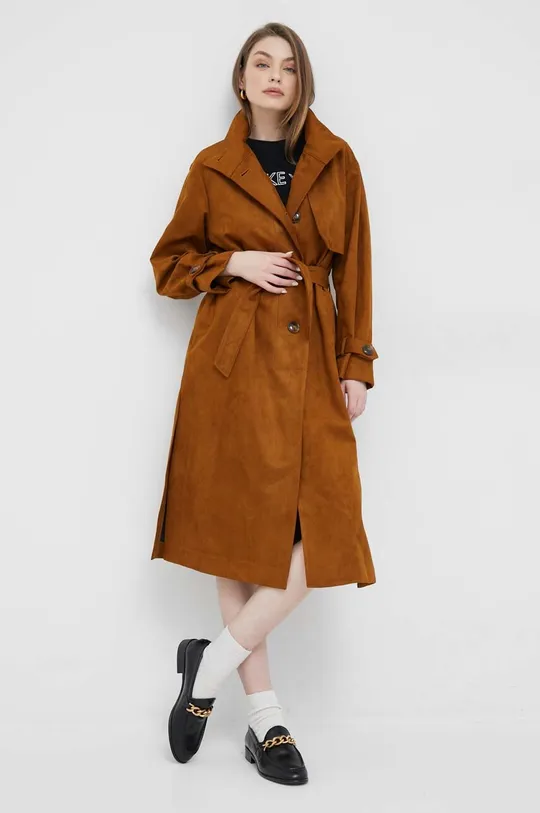 Пальто Sisley коричневий