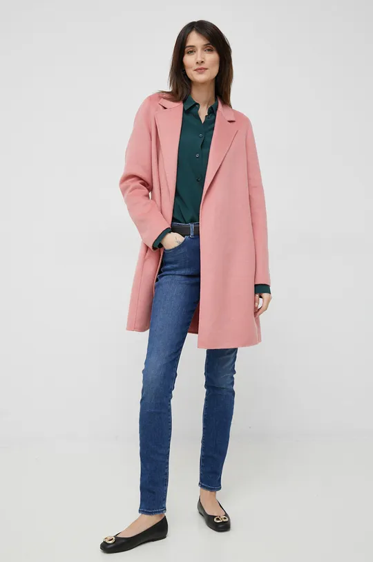Pennyblack cappotto con aggiunta di lana rosa