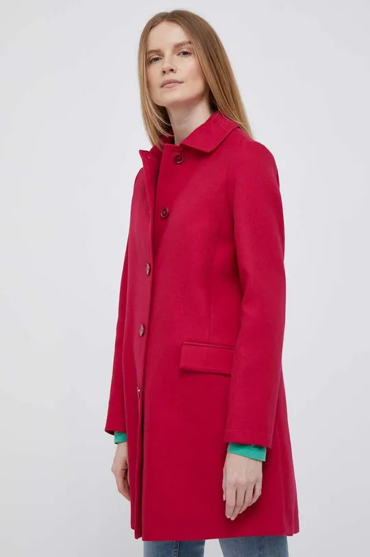 ροζ Βαμβακερό παλτό United Colors of Benetton Γυναικεία
