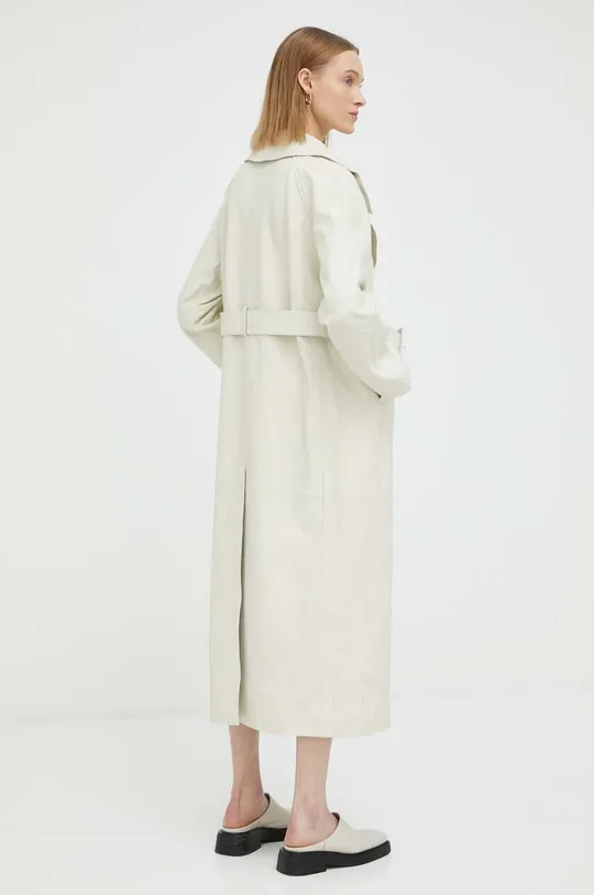 Birgitte Herskind cappotto in pelle Lunar 100% Pelle di agnello