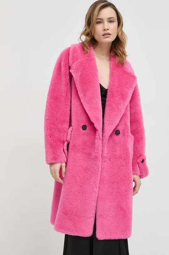 Miss Sixty cappotto con aggiunta di lana violetto