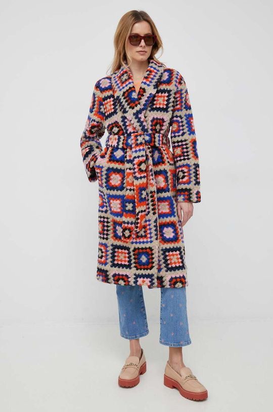 multicolor Rich & Royal płaszcz wełniany Damski