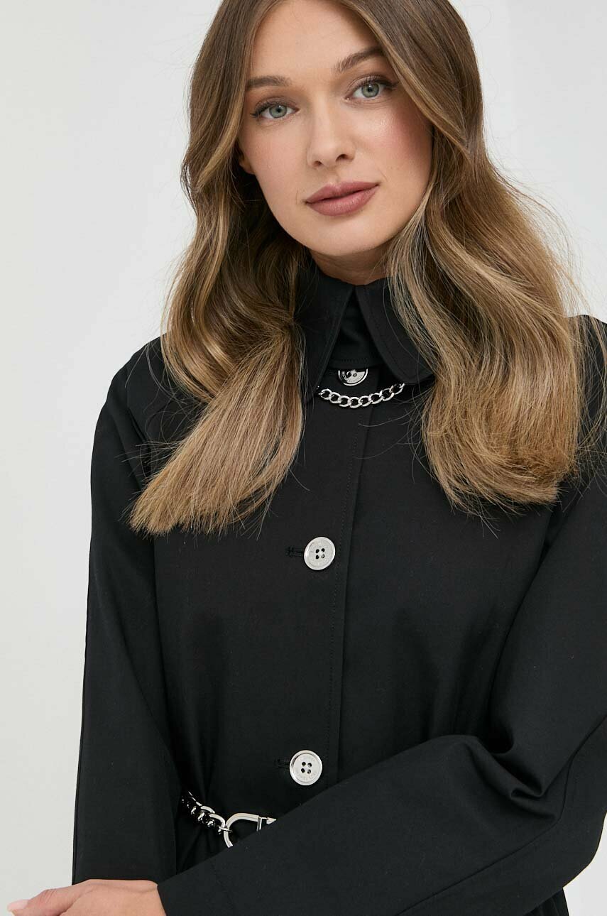MICHAEL Michael Kors płaszcz damski kolor czarny przejściowy | Answear.com
