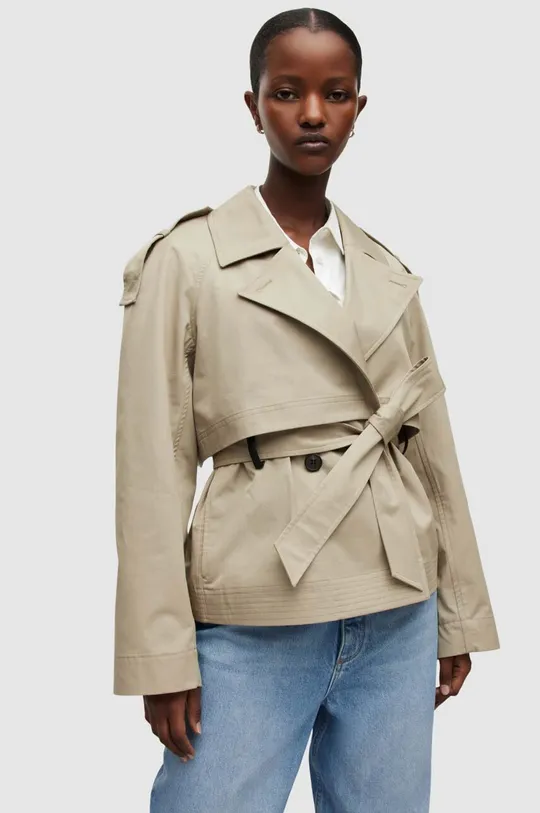 Бавовняне пальто AllSaints  Основний матеріал: 100% Бавовна Підкладка: 57% Віскоза, 43% Бавовна