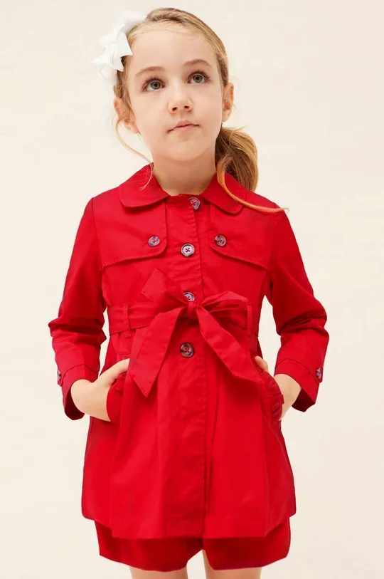 crvena Dječji kaput Mayoral Za djevojčice