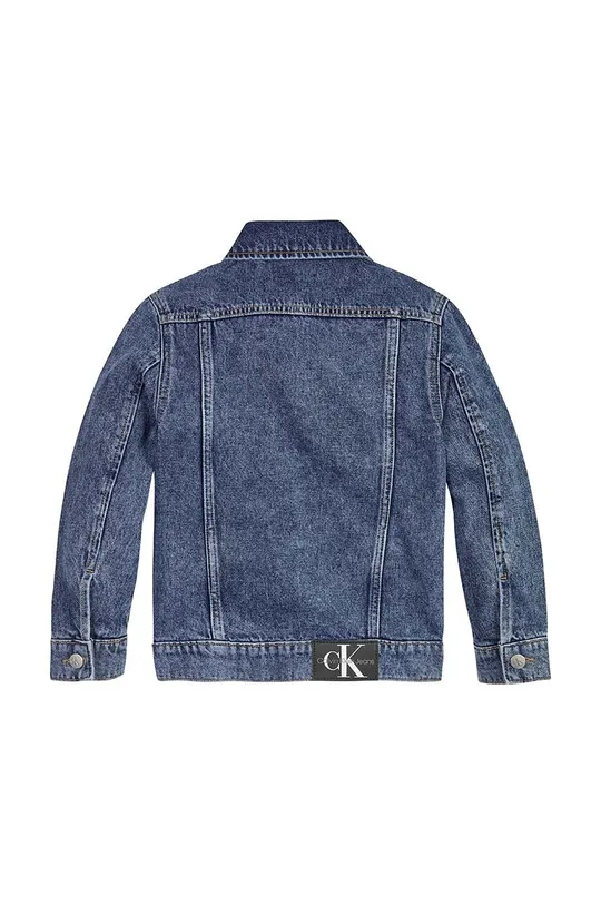 Dječja traper jakna Calvin Klein Jeans mornarsko plava