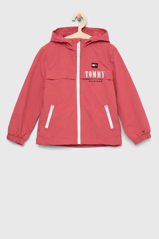 różowy Tommy Hilfiger kurtka dziecięca Chłopięcy