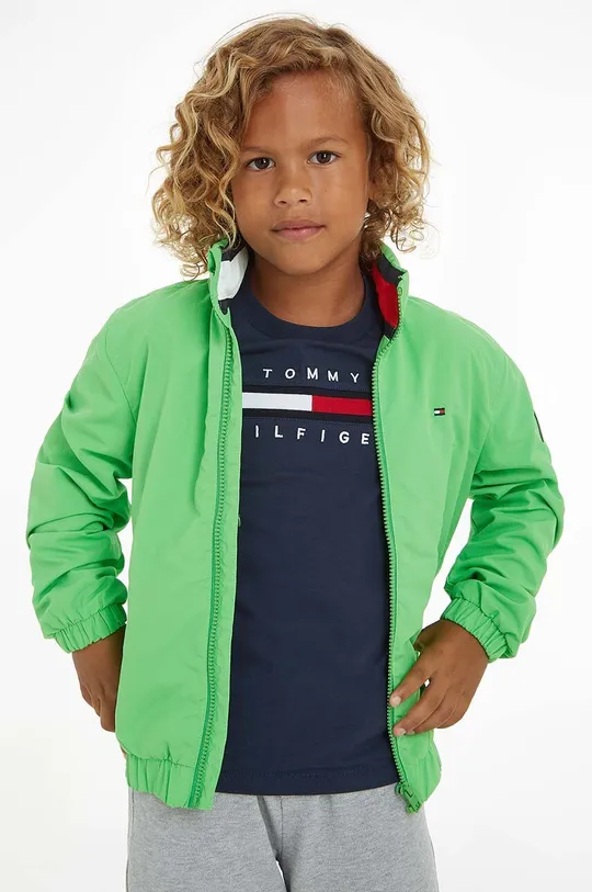 зелений Дитяча куртка Tommy Hilfiger Для хлопчиків