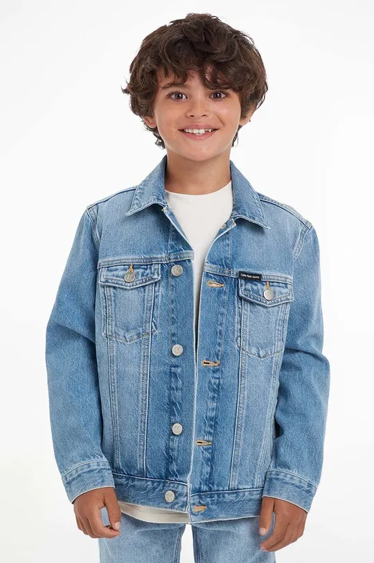 голубой Детская джинсовая куртка Calvin Klein Jeans Для мальчиков