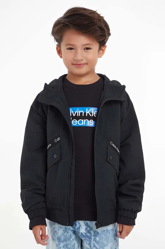crna Dječja jakna Calvin Klein Jeans Za dječake