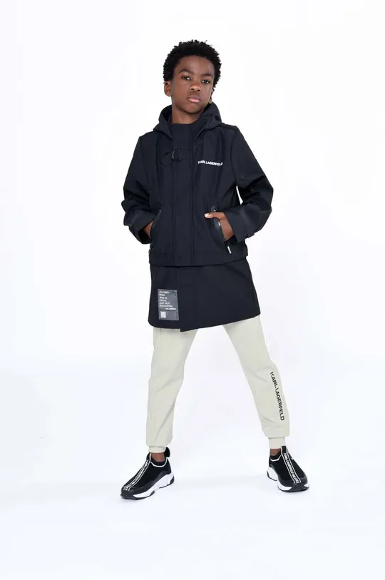 μαύρο Παιδικό μπουφάν Karl Lagerfeld Για αγόρια