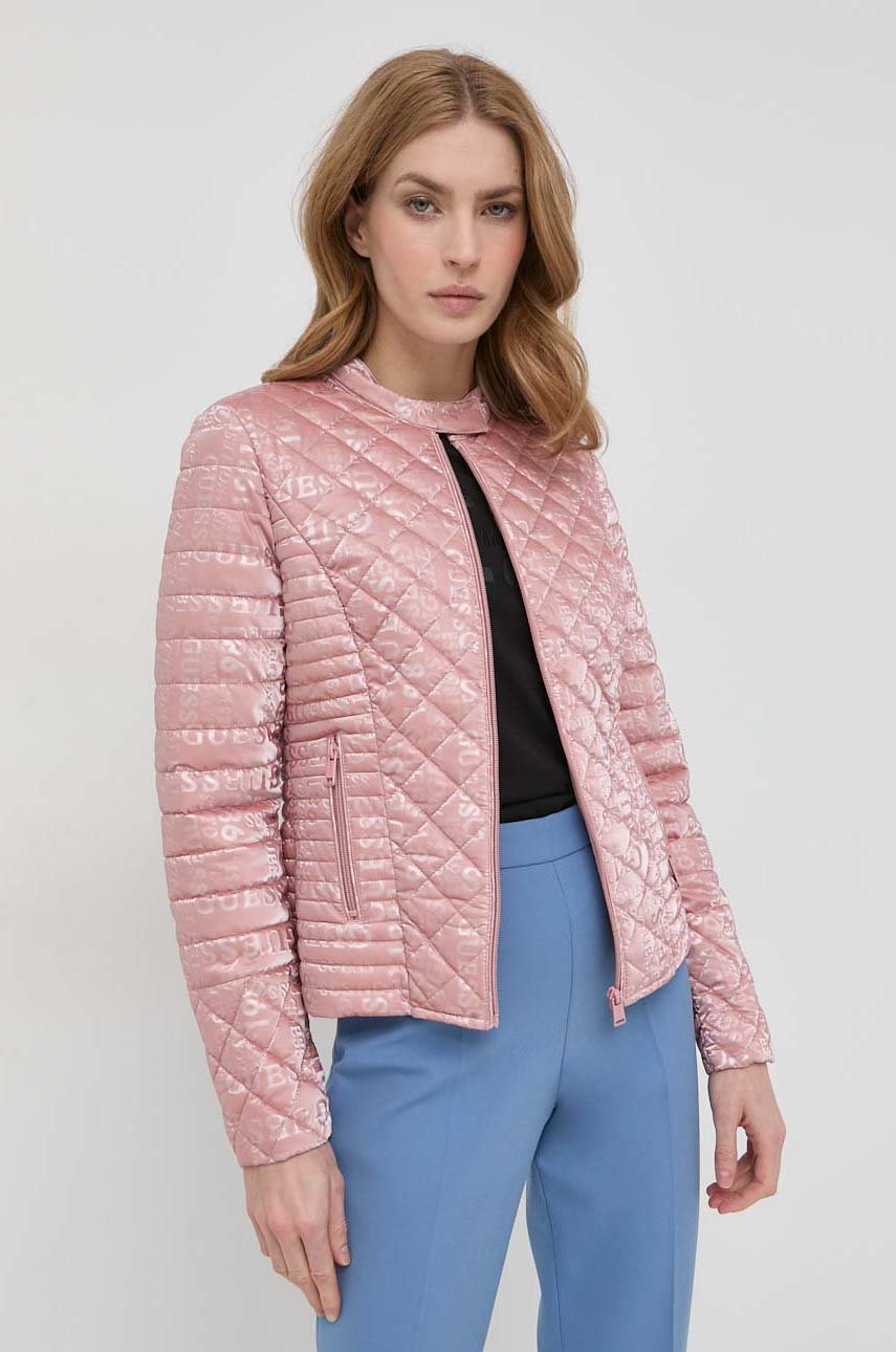Куртка Guess женская цвет розовый переходная | ANSWEAR.ua