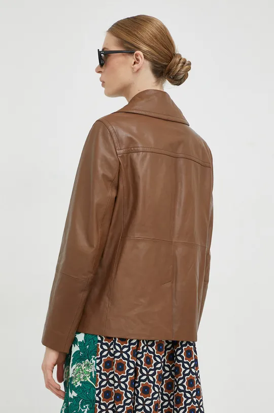 Kožená bunda Weekend Max Mara  Základná látka: 100 % Prírodná koža Podšívka: 100 % Polyester