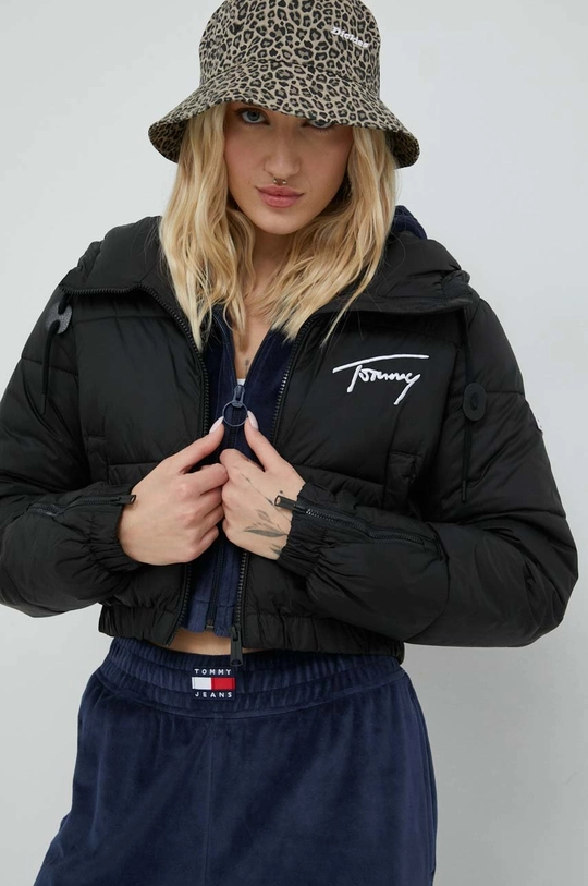 czarny Tommy Jeans kurtka