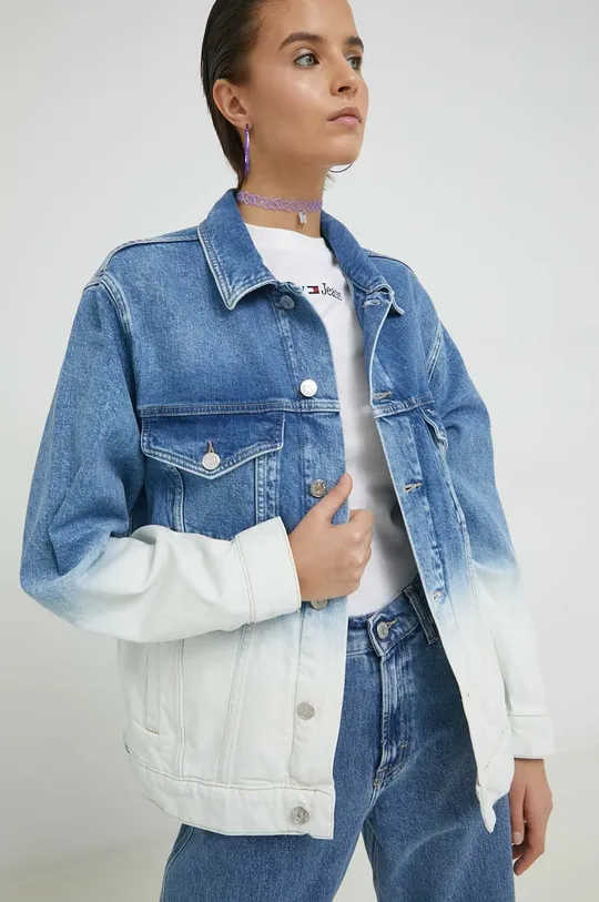 modra Jeans jakna Tommy Jeans Ženski