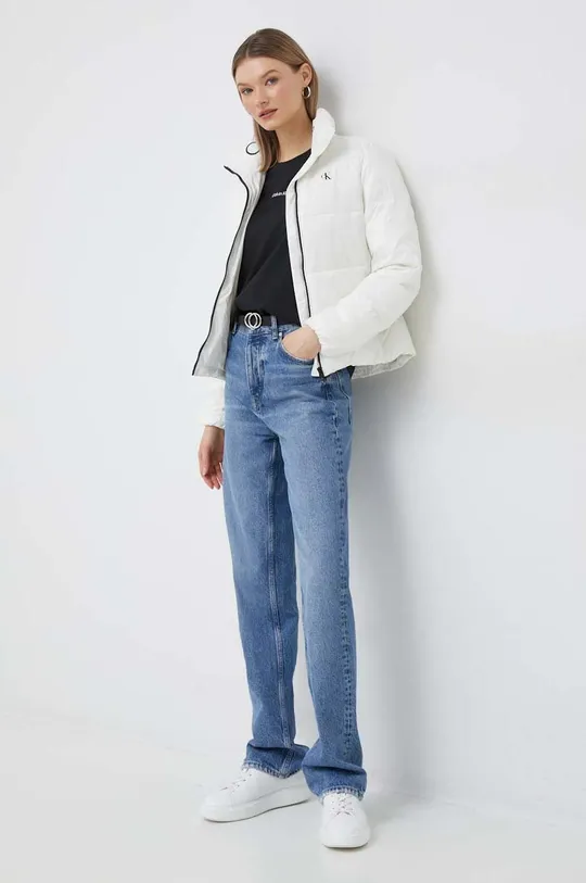 Μπουφάν Calvin Klein Jeans λευκό