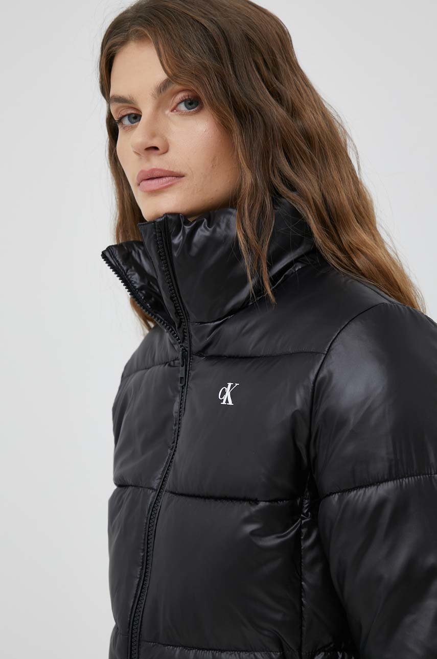 Куртка Calvin Klein Jeans жіноча колір чорний зимова | ANSWEAR.ua