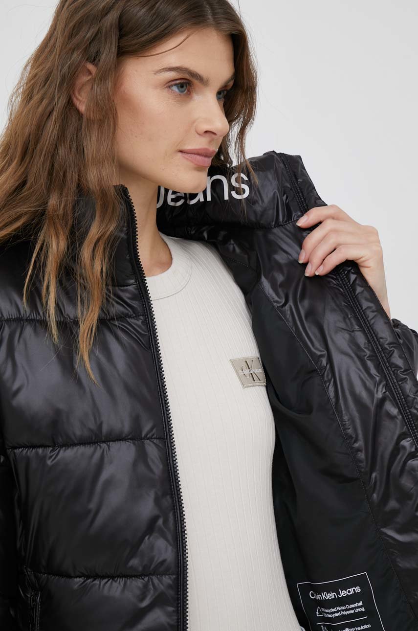 Куртка Calvin Klein Jeans женская цвет чёрный зимняя | ANSWEAR.ua
