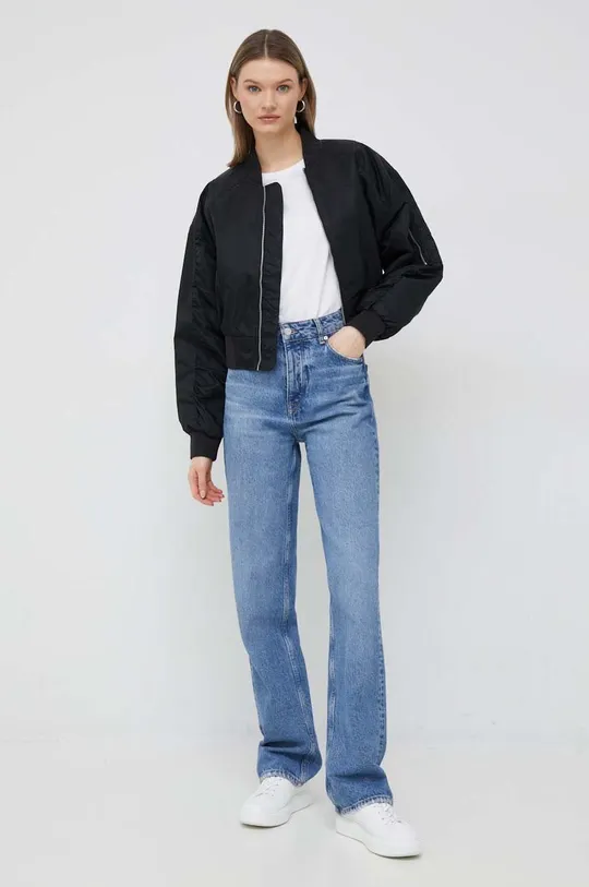 Bomber jakna Calvin Klein Jeans črna