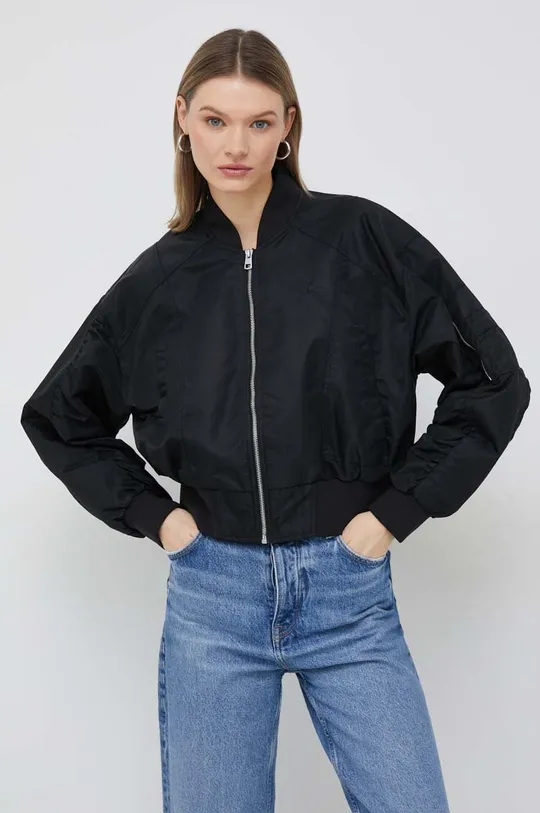 črna Bomber jakna Calvin Klein Jeans