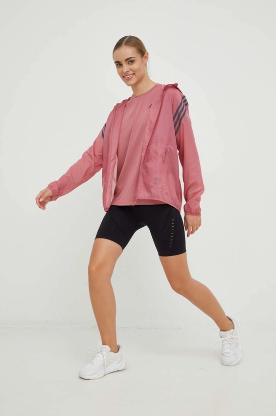 Vjetrovka adidas Performance Run Icons roza