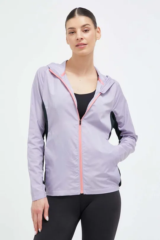 фиолетовой Куртка для бега Mizuno Alpha Женский
