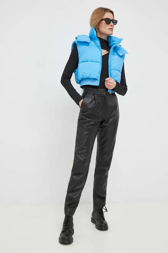 Brezrokavnik Calvin Klein Jeans modra