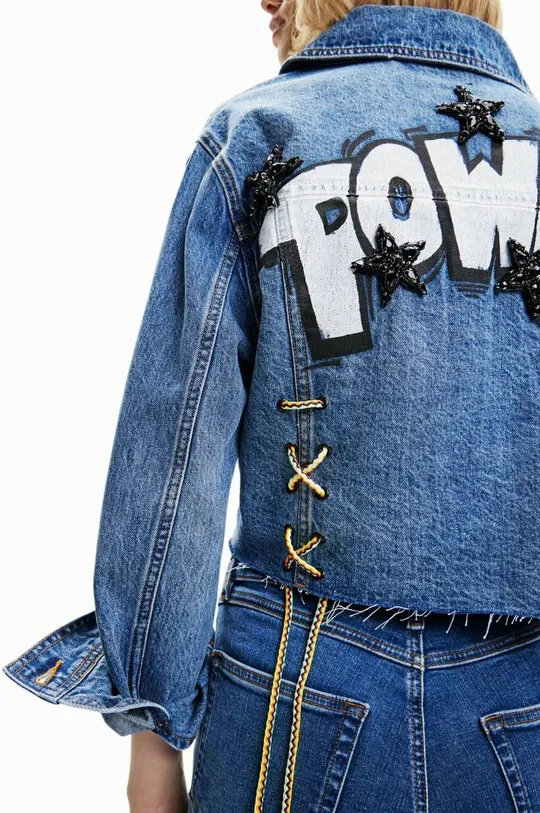 Otroška jeans jakna Desigual  100 % Bombaž