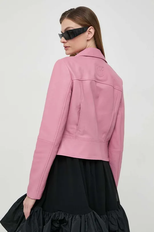 Кожаная куртка Pinko Основной материал: 100% Натуральная кожа Подкладка: 100% Полиэстер