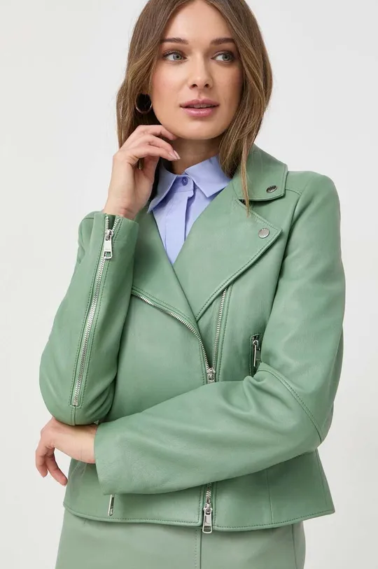 πράσινο Δερμάτινο jacket BOSS Γυναικεία