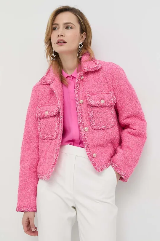 рожевий Пухова куртка з домішкою вовни Miss Sixty Жіночий