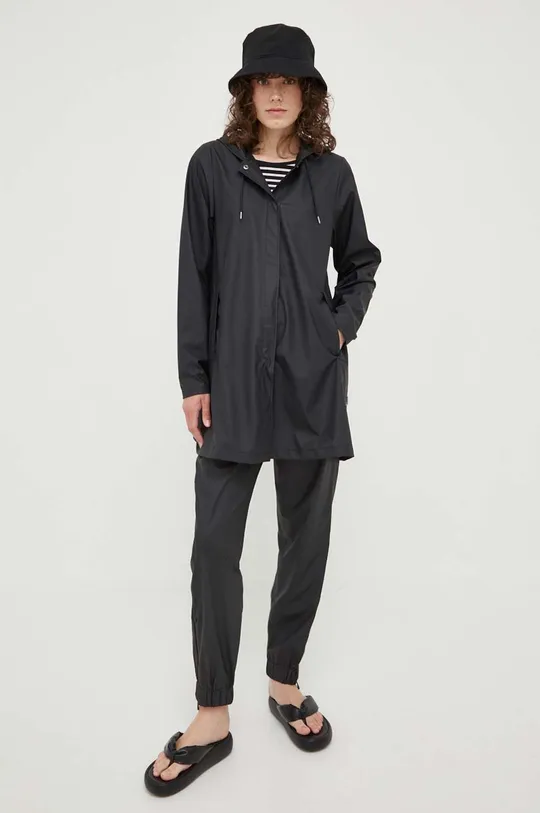Rains giacca impermeabile 18050 A-line W Jacket nero