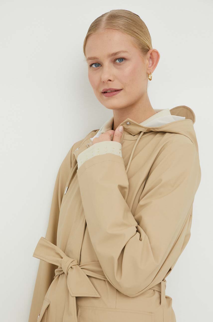 Дождевик Rains 18130 Curve Jacket женский цвет бежевый переходной 18130 ...