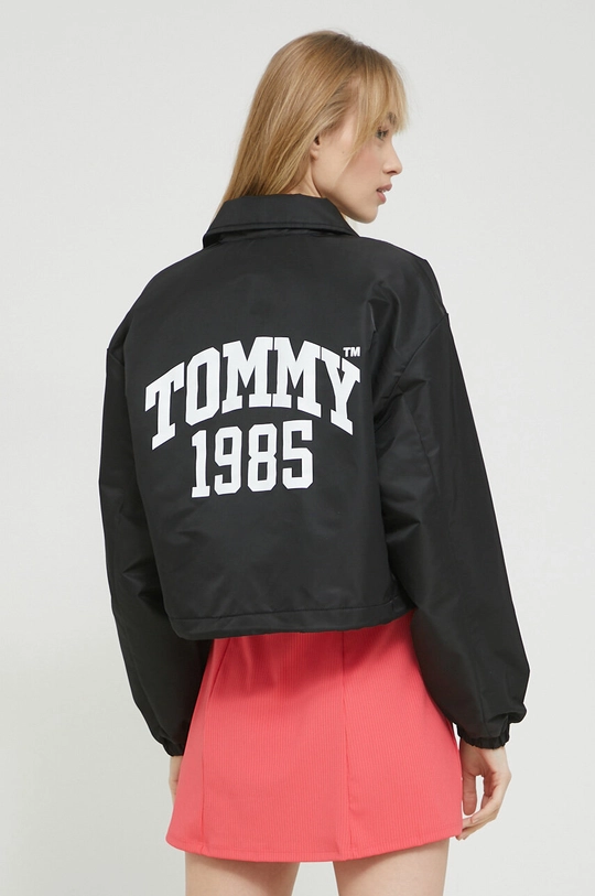 čierna Bunda Tommy Jeans Dámsky