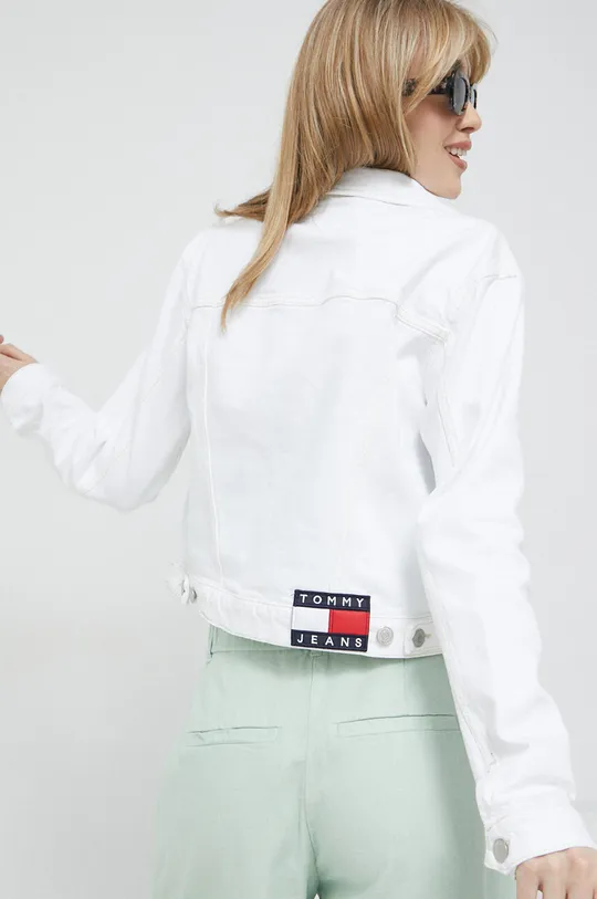 bela Jeans jakna Tommy Jeans Ženski