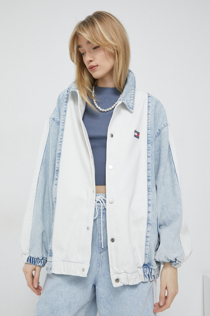 Tommy Jeans kurtka jeansowa 100 % Bawełna z recyklingu