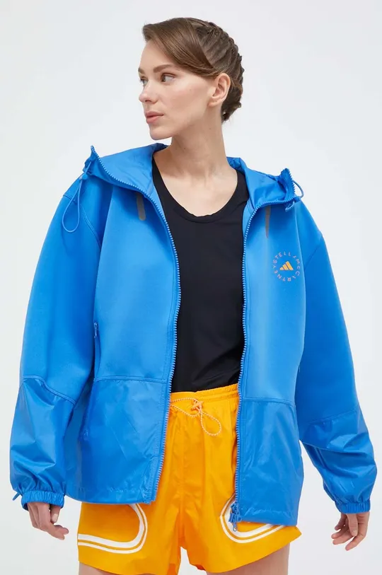 голубой Спортивная куртка adidas by Stella McCartney