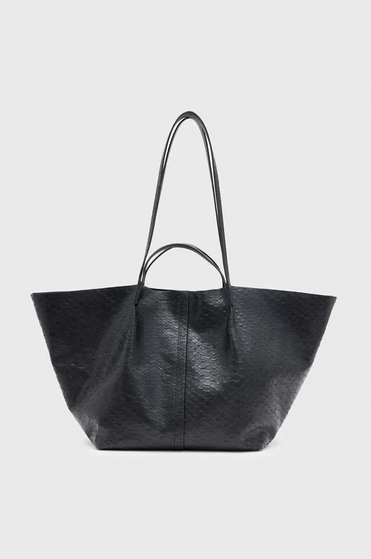 črna Usnjena torbica AllSaints Ženski