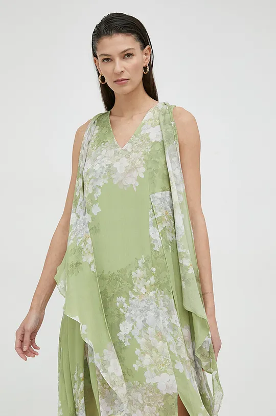 zielony AllSaints sukienka CAPRI VENETIA DRESS